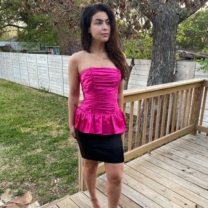 Vintage 80s Contempo Casuals Dress 5/6 2 4